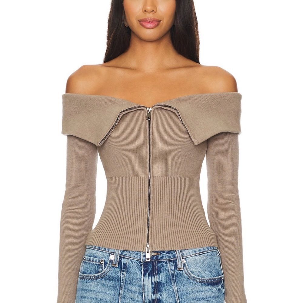 GIUGNO Zip Cardigan Lovers and Friends
